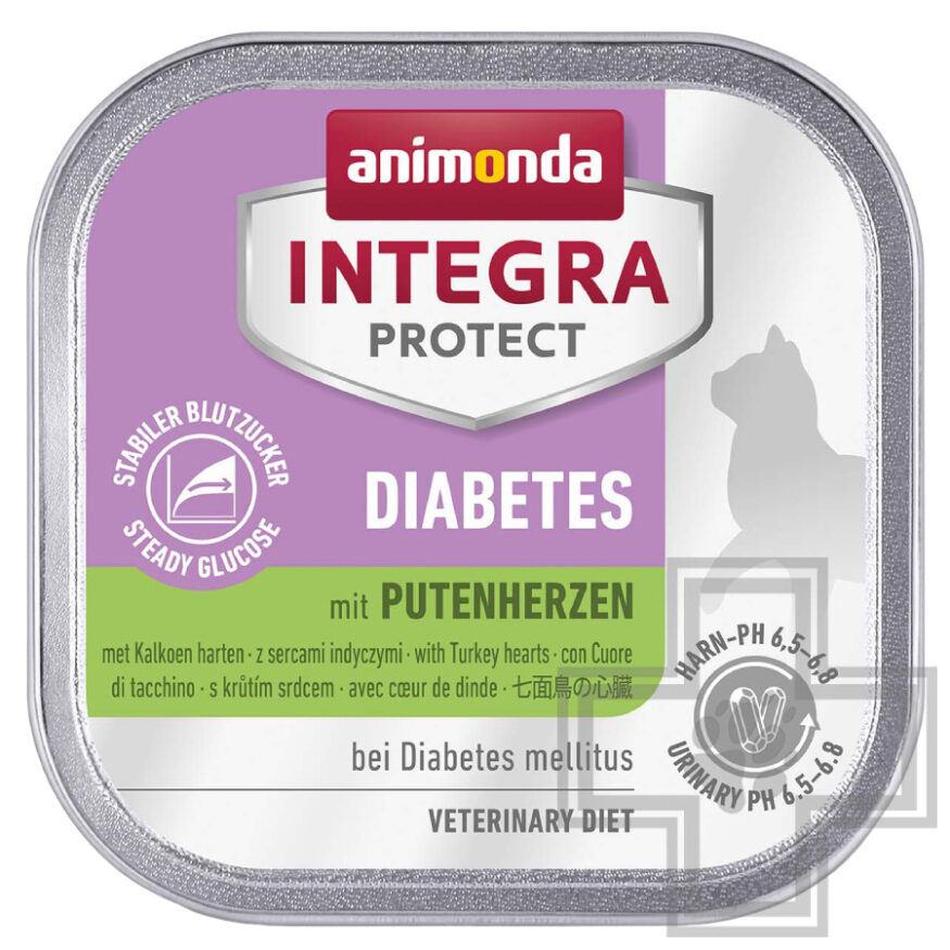 Integra Protect Diabetes Консервы-диета для кошек при диабете, с сердцем индейки