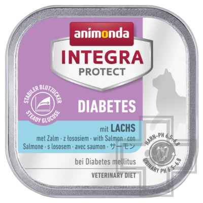 Integra Protect Diabetes Консервы-диета для кошек при диабете, с лососем