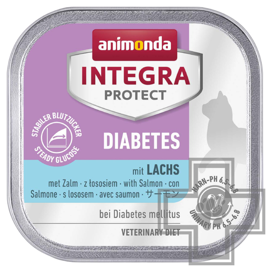 Integra Protect Diabetes Консервы-диета для кошек при диабете, с лососем