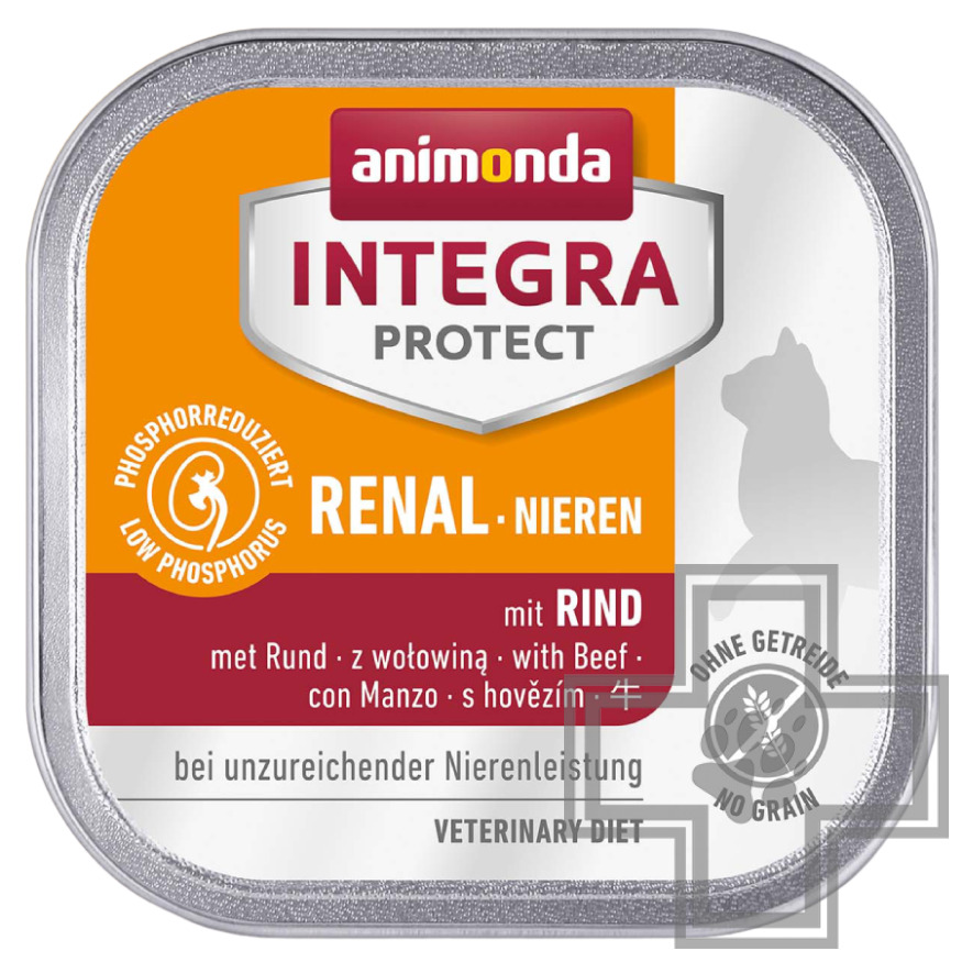 Integra Protect Renal Консервы-диета для кошек при заболевании почек, с говядиной