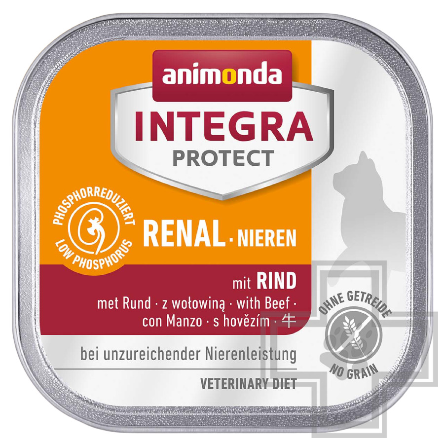 Integra Protect Renal Консервы-диета для кошек при заболевании почек, с говядиной
