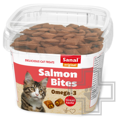 SANAL Salmon Bites Подушечки для кошек с лососем