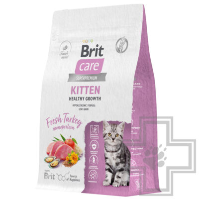 Brit Care Kitten Healthy Growth Корм для котят, беременных и кормящих кошек, с индейкой