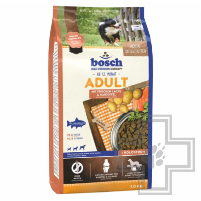 Bosch Adult Корм для взрослых собак всех пород, с лососем и картофелем
