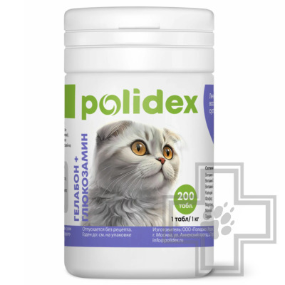 POLIDEX Gelabon plus Glucozamine Гелабон плюс Глюкозамин для кошек