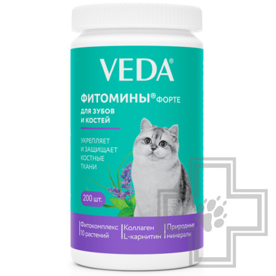 Veda Фитомины Форте для зубов и костей кошек