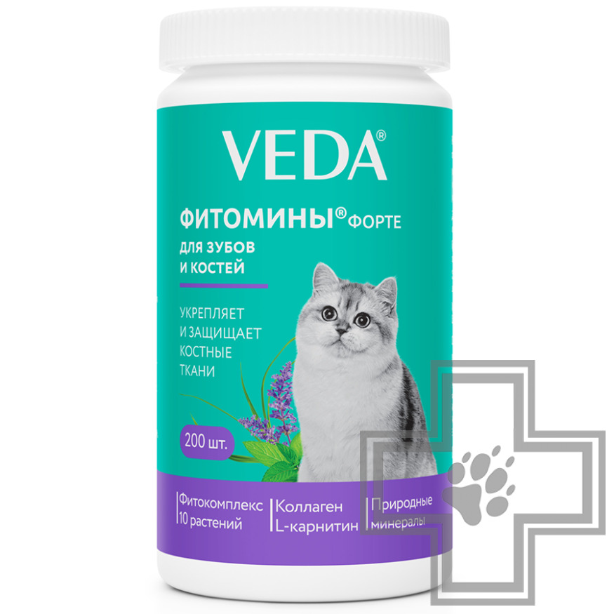 Veda Фитомины Форте для зубов и костей кошек