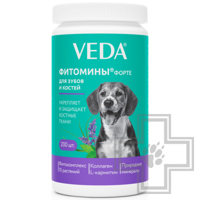 Veda Фитомины Форте для зубов и костей собак и щенков