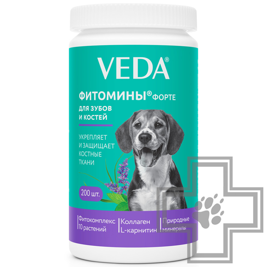 Veda Фитомины Форте для зубов и костей собак и щенков