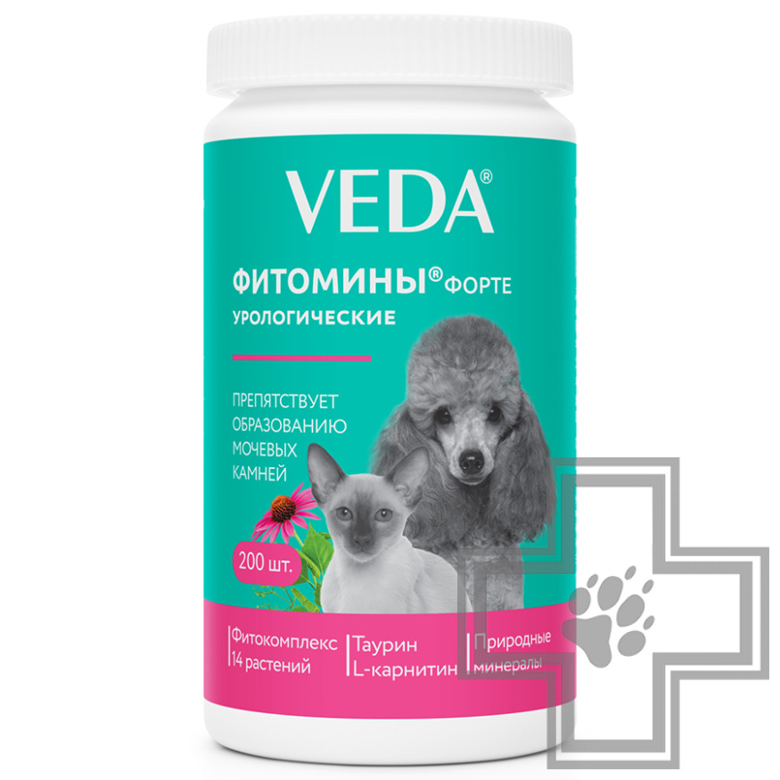 Veda Фитомины Форте урологические для собак и кошек