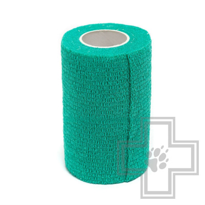 VETЗАБОТА Бинт ветеринарный самофиксирующийся горький, зеленый