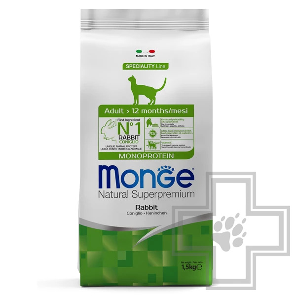 Monge Speciality Line Monoprotein Adult Корм для взрослых кошек, с кроликом