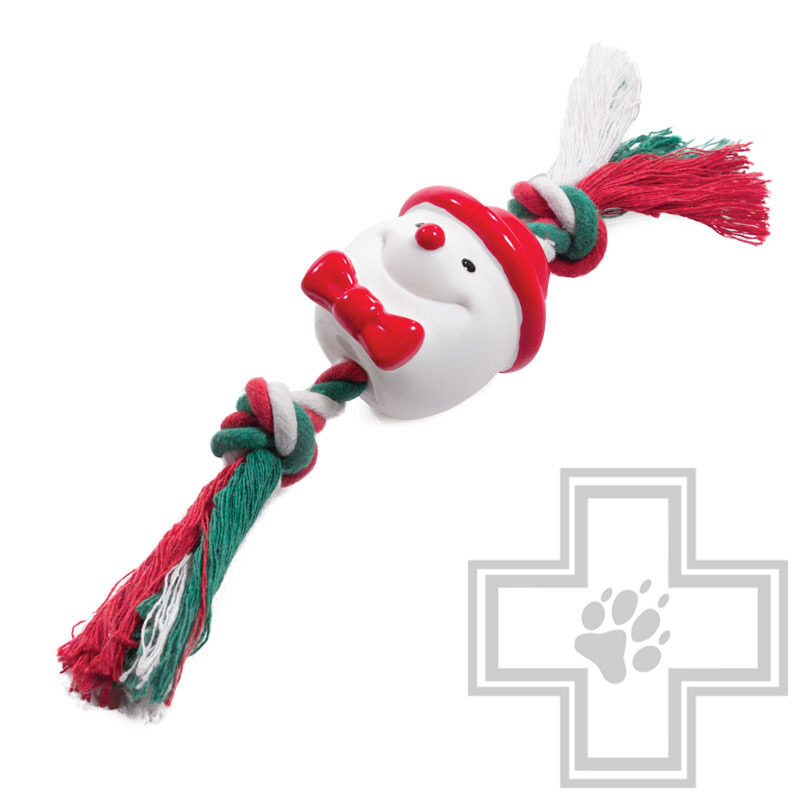 Triol Игрушка "Снеговик с веревкой" для собак Triol Игрушка "Снеговик с веревкой" для собак