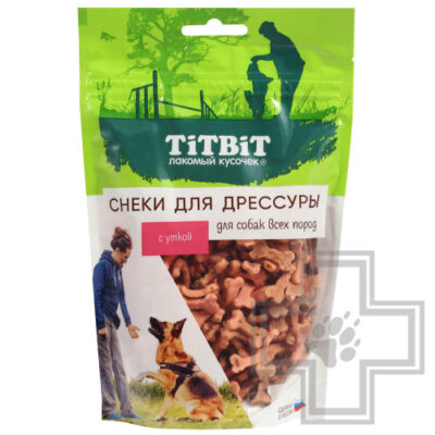 TiTBiT Снеки для дрессуры собак всех пород, с уткой