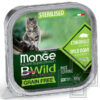 Monge BWild GRAIN FREE Консервы для взрослых стерилизованных кошек, с кабаном и овощами