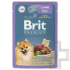 Брит Пресервы для собак мелких пород с чувствительным пищеварением, с ягненком и морковью в соусе