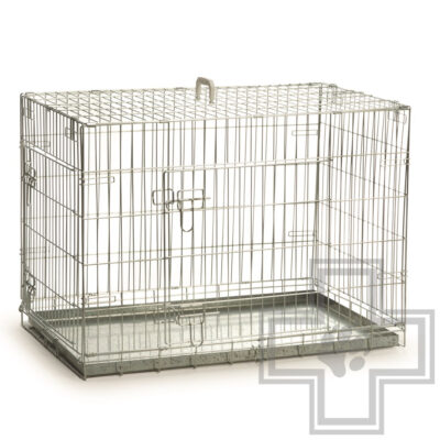 Beeztees Клетка складная оцинкованная с 2-я дверцами для собак