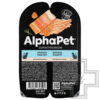 AlphaPet Superpremium Пресервы для для взрослых кошек, паштет с лососем