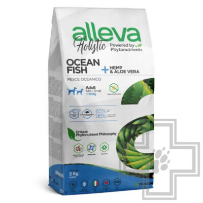 Alleva Holistic Корм для взрослых собак мелких пород, с океанической рыбой