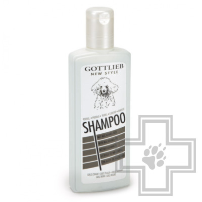 Gottlieb Shampoo Poodle Grey/Black Шампунь с маслом макадамии для темных пуделей