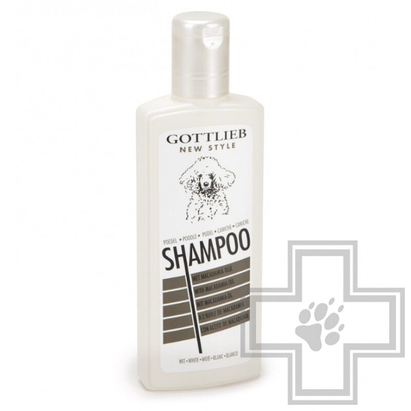 Gottlieb Shampoo White Poodle Шампунь с маслом макадамии для белых пуделей