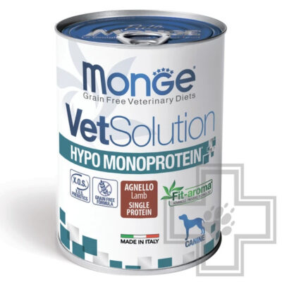 Monge VetSolution Hypo Monoprotein Консервы-диета для собак при пищевой непереносимости, с ягненком