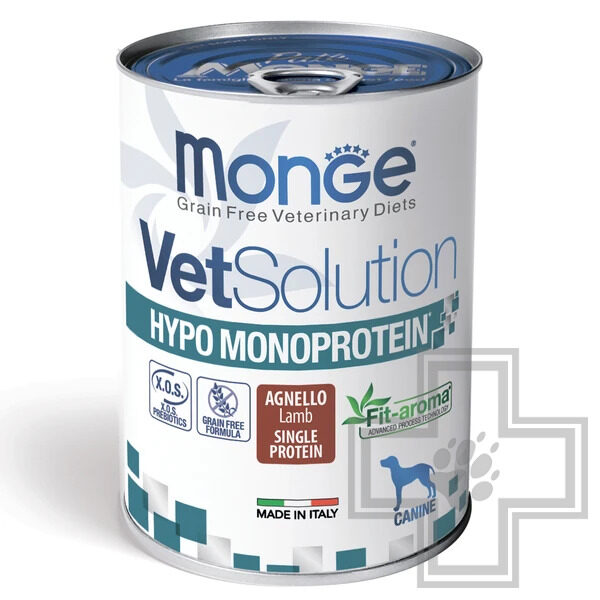 Monge VetSolution Hypo Monoprotein Консервы-диета для собак при пищевой непереносимости, с ягненком Monge VetSolution Hypo Monoprotein Консервы-диета для собак при пищевой непереносимости, с ягненком