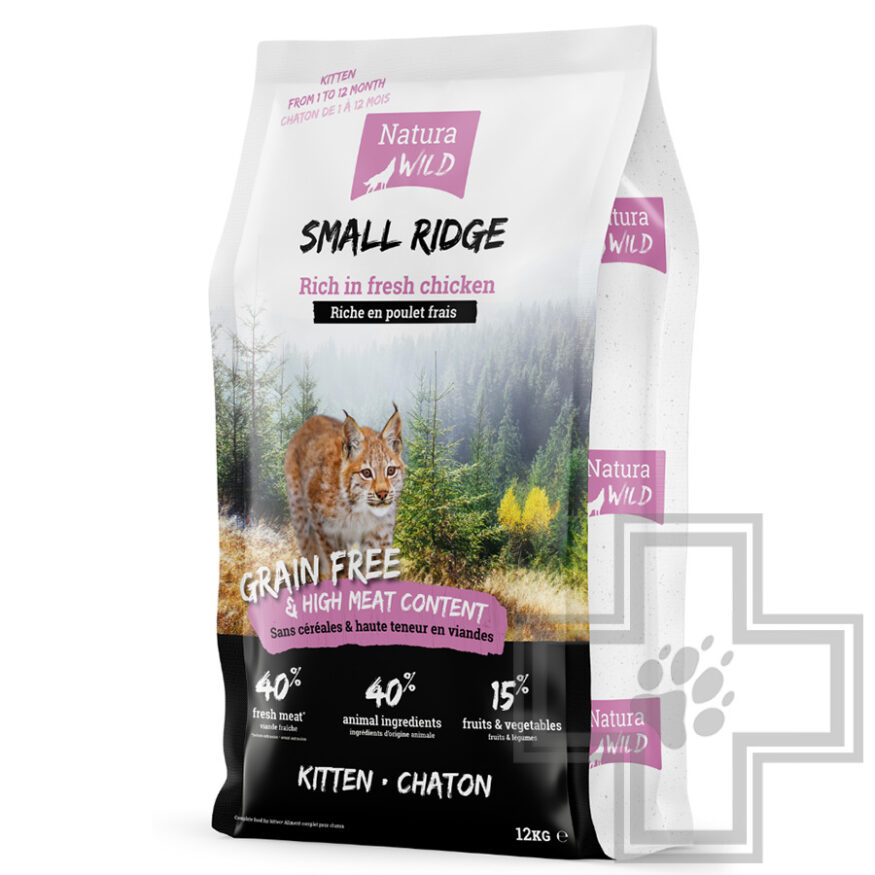 Natura Wild Small Ridge Корм беззерновой для котят, с курицей