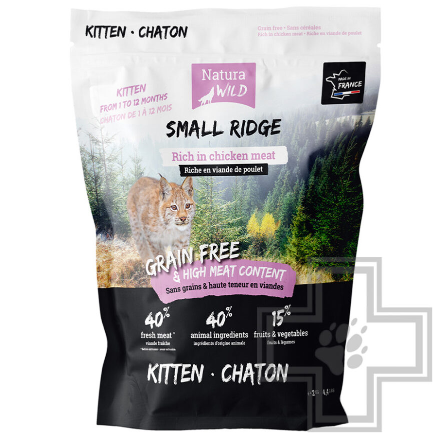 Natura Wild Small Ridge Корм беззерновой для котят, с курицей