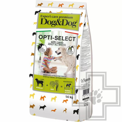 Dog&Dog Expert Premium Opti-Select Корм для взрослых собак, с ягненком и рисом