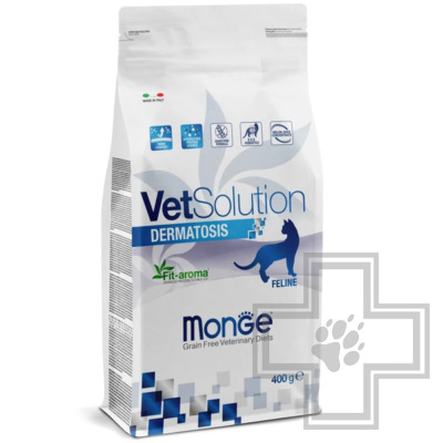 Monge VetSolution Cat Dermatosis Корм-диета для для взрослых кошек при заболеваниях кожи