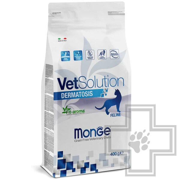 Monge VetSolution Cat Dermatosis Корм-диета для для взрослых кошек при заболеваниях кожи