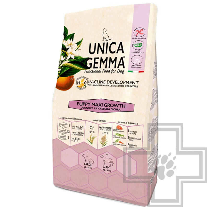 Unica Gemma Puppy Maxi Корм для щенков крупных и гигантских пород, с лососем