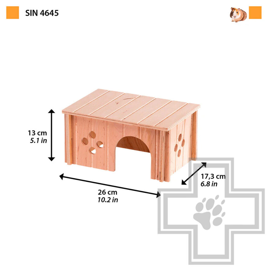 Ferplast SIN 4645 Деревянный домик для грызунов