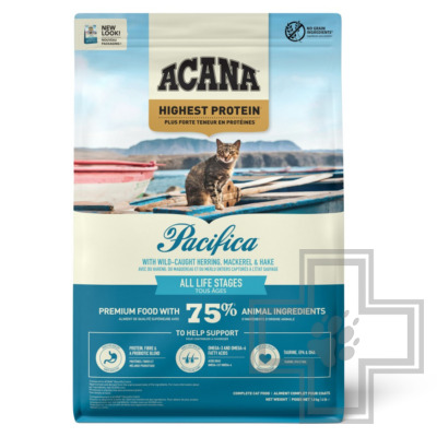 Acana Pacifica Корм беззерновой для кошек и котят, с рыбой