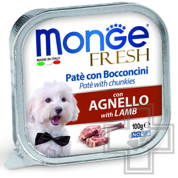 Monge Dog Fresh Консервы для взрослых собак всех пород, с ягненком