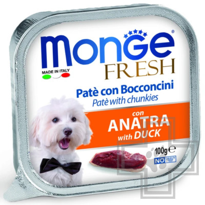 Monge Dog Fresh Консервы для взрослых собак всех пород, с уткой