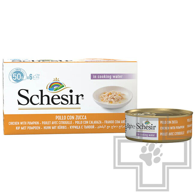 Schesir Консервы для взрослых кошек, с курицей и тыквой в собственном соку (мультиупаковка) Schesir Консервы для взрослых кошек, с курицей и тыквой в собственном соку (мультиупаковка)