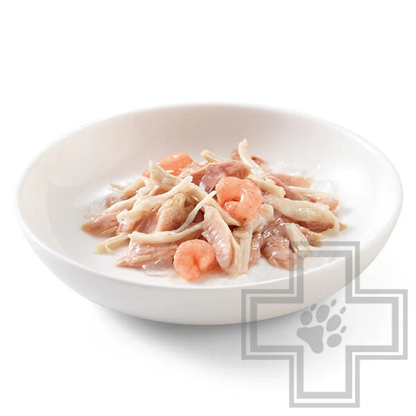 Schesir Пресервы для взрослых кошек, с тунцом, курицей и креветками в желе, 50г Schesir Пресервы для взрослых кошек, с тунцом, курицей и креветками в желе, 50г