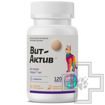Вит-Актив Витаминно-минеральный комплекс для кошек старше 7 лет