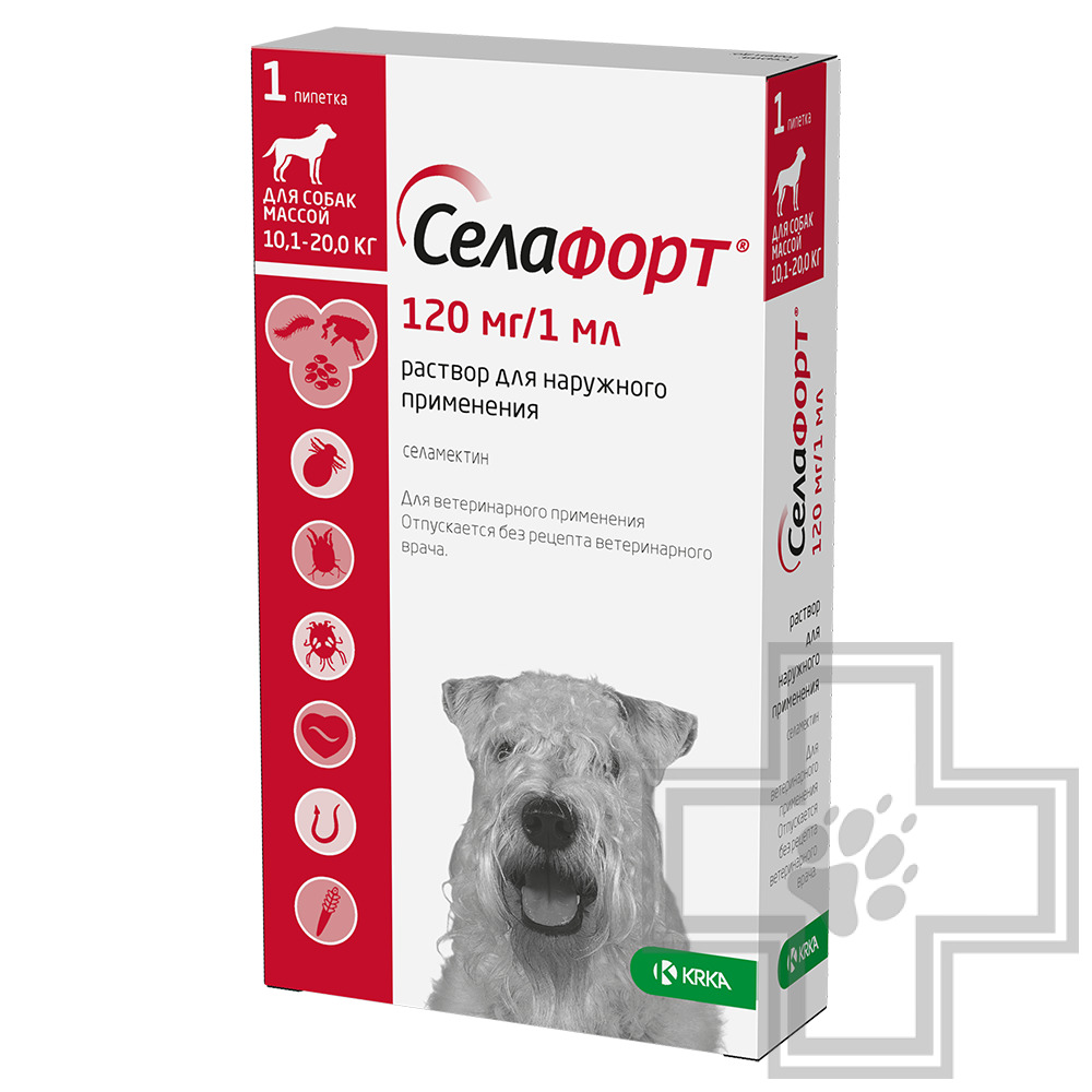 Селафорт Капли на холку противопаразитарные для собак (цена за 1 пипетку)