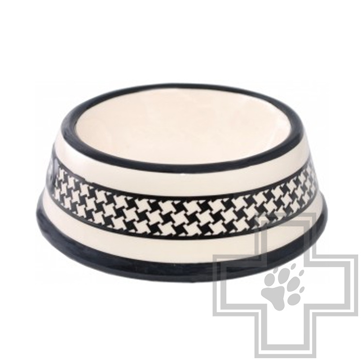 №1 Миска керамическая «Шанель» для собак и кошек