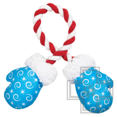 Triol Игрушка NEW YEAR для собак мягкая "Варежки"