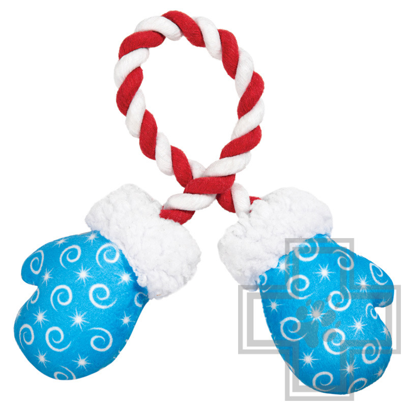 Triol Игрушка NEW YEAR для собак мягкая "Варежки"