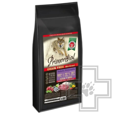 Primordial Grain Free Adult Корм для взрослых собак мелких пород, с сардиной и гусем