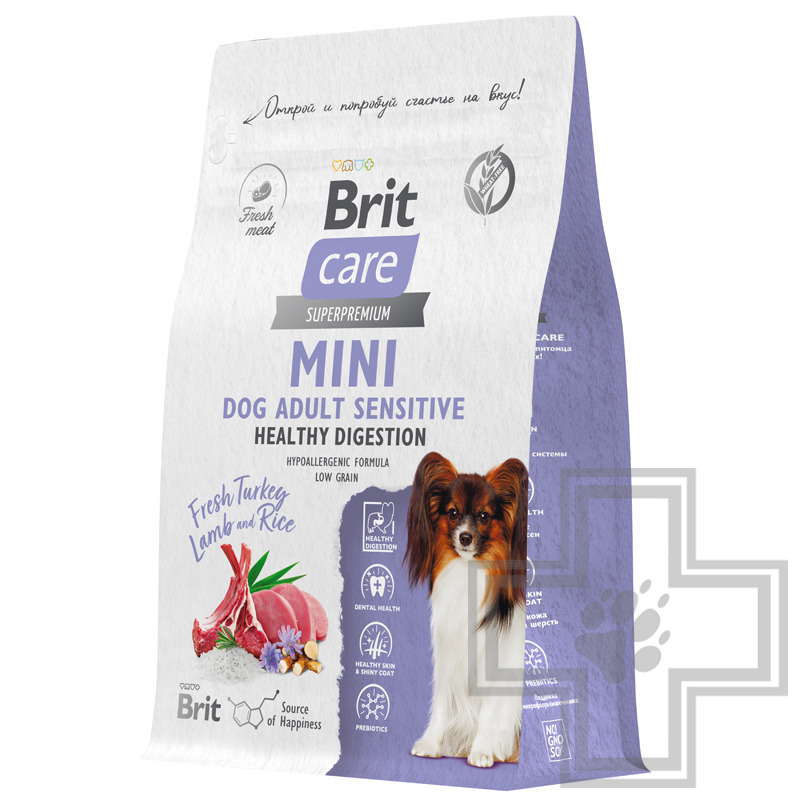Брит Кеа Sensitive Healthy Digestion Корм для взрослых собак мелких пород с ЧП, с индейкой