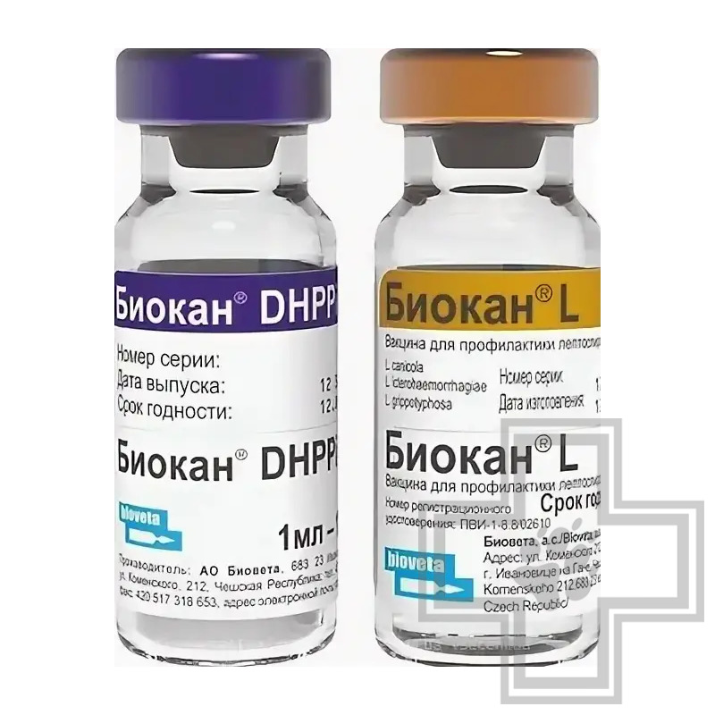 Биокан DHPPI+L Вакцина для собак (цена за 1 дозу)