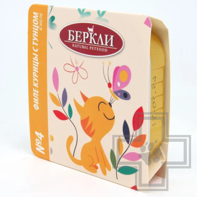 Berkley №4 Консервы для кошек, с курицей и тунцом в желе