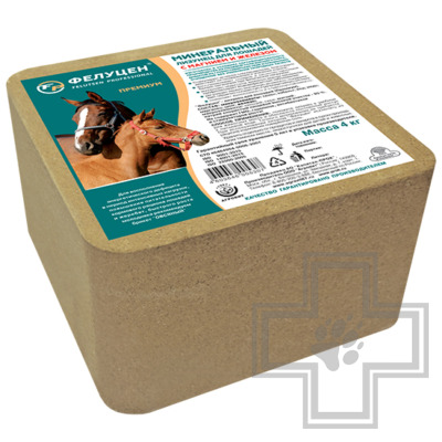 Фелуцен Премиум Лизунец для лошадей с магнием и железом