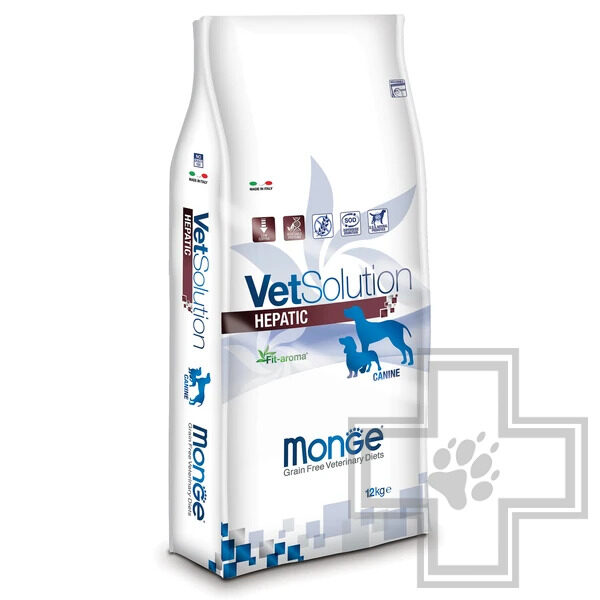 Monge VetSolution Dog Hepatic Корм-диета для собак при заболевании печени Monge VetSolution Dog Hepatic Корм-диета для собак при заболевании печени